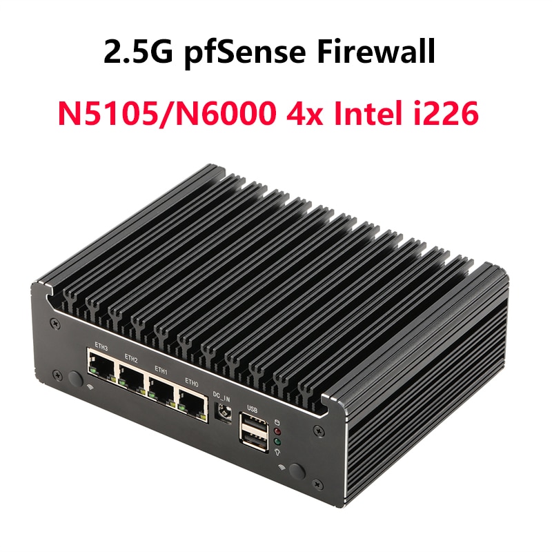 Ʈ  pfSense ȭ  Ҹ ̴ PC, 4x  2.5G i226, HD2.0 OPNsense PVE ESXi, K31 N6000, N4500, N4505